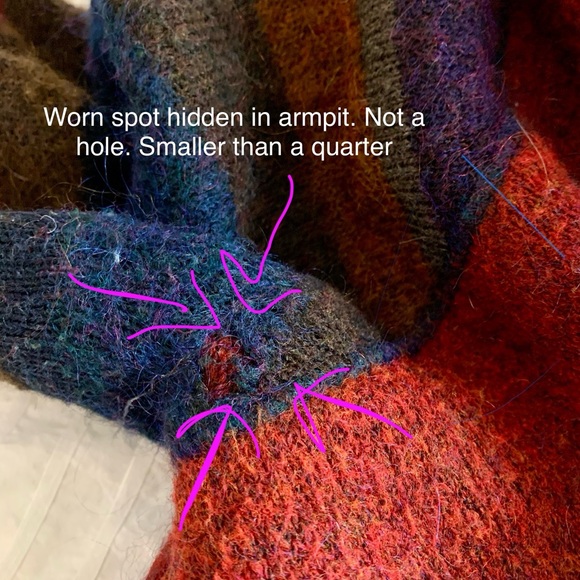 Sarah Pacini Lagenlook Oversized Mohair-Wool Blend Cardigan Laine - Picture 6 of 12